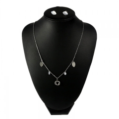 Stainless steel jewelry set Necklace and earrings
