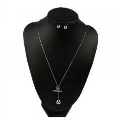 Stainless steel jewelry set Necklace and earrings