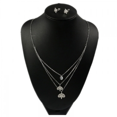 Stainless steel jewelry set Life Tree necklace and earrings