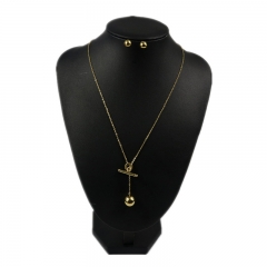 Stainless steel jewelry set Necklace and earrings