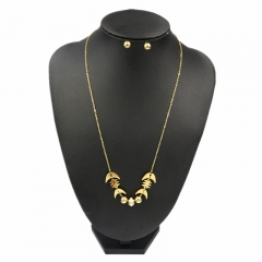 Stainless steel jewelry set Necklace and earrings