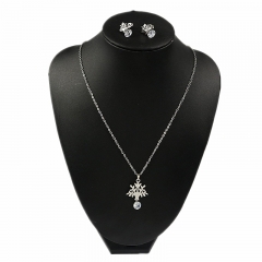 Stainless steel jewelry set Life Tree necklace and earrings