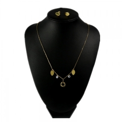 Stainless steel jewelry set Necklace and earrings