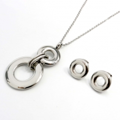 Stainless steel jewelry set  Necklace and earrings