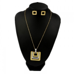 Stainless steel jewelry set  Necklace and earrings