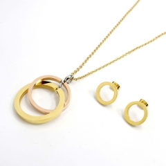 Stainless steel jewelry set  Necklace and earrings