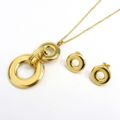 Stainless steel jewelry set  Necklace and earrings