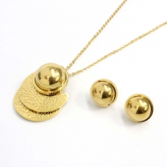Stainless steel jewelry set  Necklace and earrings