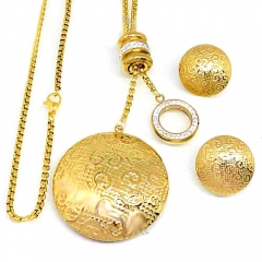 Stainless steel jewelry set Necklace and earrings