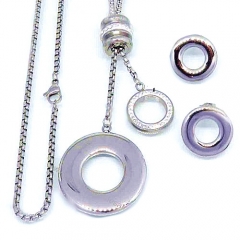 Stainless steel jewelry set Necklace and earrings