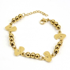 6MM beads stainless steel religious bracelet