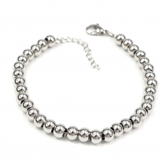 6MM beads stainless steel bracelet