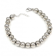 8 MM beads stainless steel bracelet