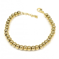 6MM beads stainless steel bracelet