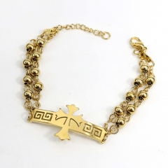 6MM Bead Stainless Steel Religious Bracelet