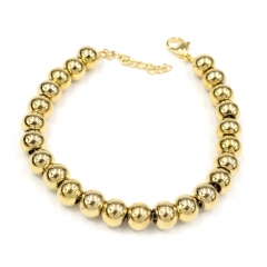 8 MM beads stainless steel bracelet