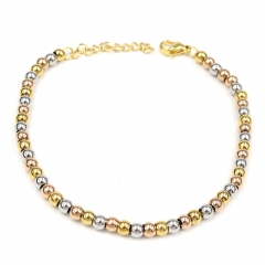 4MM beads stainless steel bracelet