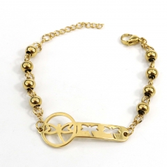 6MM Stainless Steel Bead Bracelet