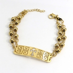 6MM Stainless Steel Bead Bracelet