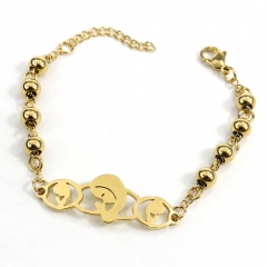6MM Bead Virgin Mary Stainless Steel  Bracelet
