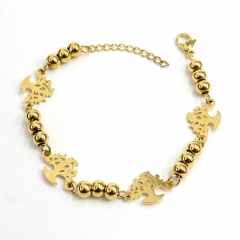 6MM Bead Stainless Steel life Tree Bracelet