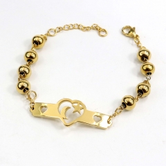 8MM Stainless Steel Bead Bracelet