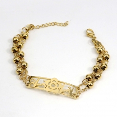 6MM beads stainless steel bracelet