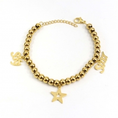 6MM beads stainless steel bracelet