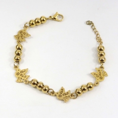 6MM beads stainless steel bracelet