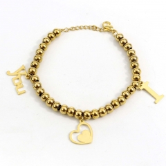6MM beads stainless steel bracelet