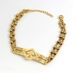4MM beads stainless steel bracelet