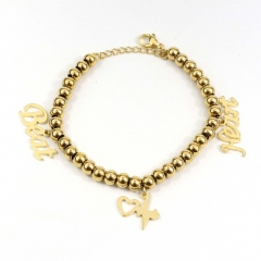 6MM beads stainless steel bracelet