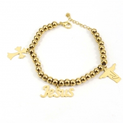 6MM beads stainless steel bracelet