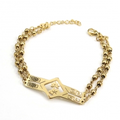 4MM beads stainless steel bracelet