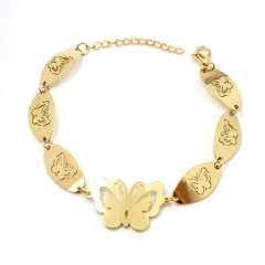 Stainless steel butterfly bracelet