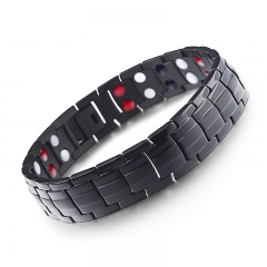 European and American Men's Stainless Steel Health 4 in 1 Magnetic Bracelet