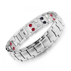 European and American Men's Stainless Steel Health 4 in 1 Magnetic Bracelet