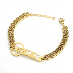 Women's stainless steel chain bracelet