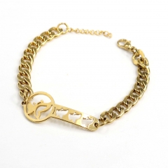 Women's stainless steel chain bracelet