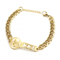 Women's stainless steel chain bracelet