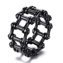 12MM Stainless Steel Punk Wind Bike Chain Men's Ring