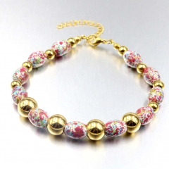 Stainless steel Jewelry Beaded Bracelet