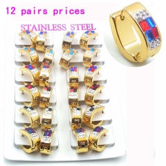 Stainless steel jewelry earrings