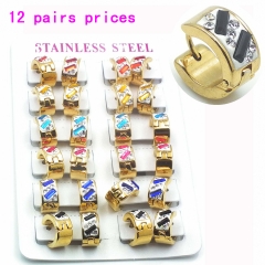 Stainless steel jewelry earrings