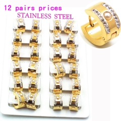 Stainless steel jewelry earrings