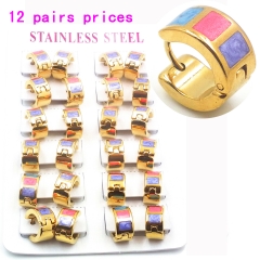 Stainless steel jewelry earrings