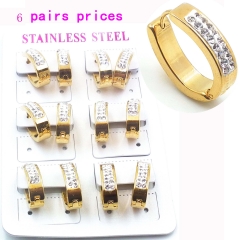 Stainless steel jewelry earrings
