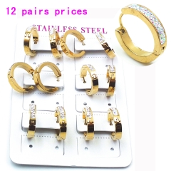 Stainless steel jewelry earrings