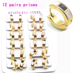 Stainless steel jewelry earrings