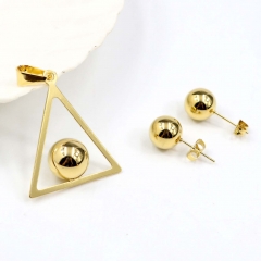 Stainless steel jewelry set Pendant and earrings Wholesale